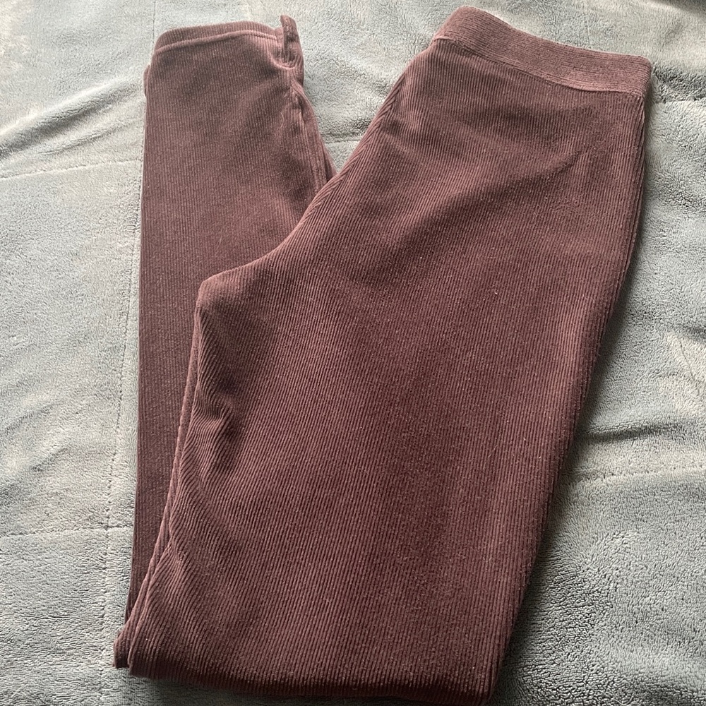 Hue brown corduroy leggings
